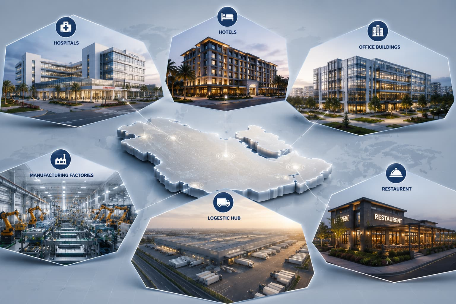 Industries served by IPCON in Saudi Arabia